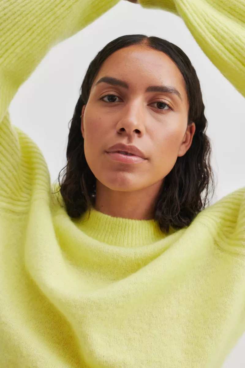 Second Female Knitwear | Brookline Knit O-Neck Mellow Yellow