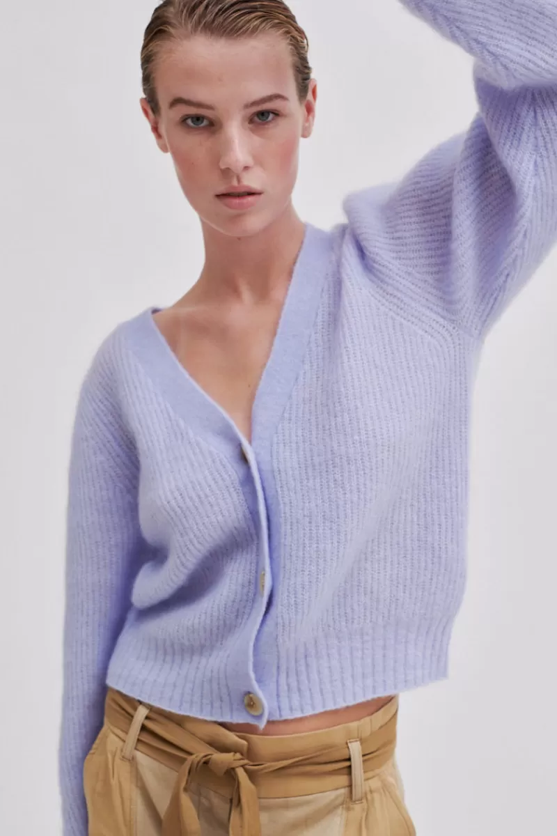 Second Female Knitwear | Brooky Knit New Puff Cardigan