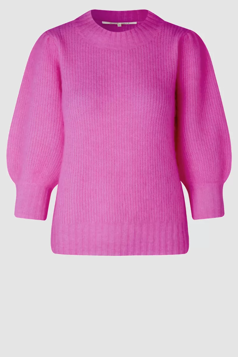 Second Female All Products | Brooky Knit Puff Ss Meadow Mauve