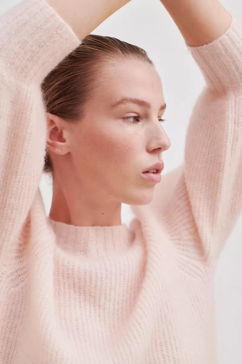 Second Female Knitwear | Brooky Knit Puff Ss Pale Dogwood