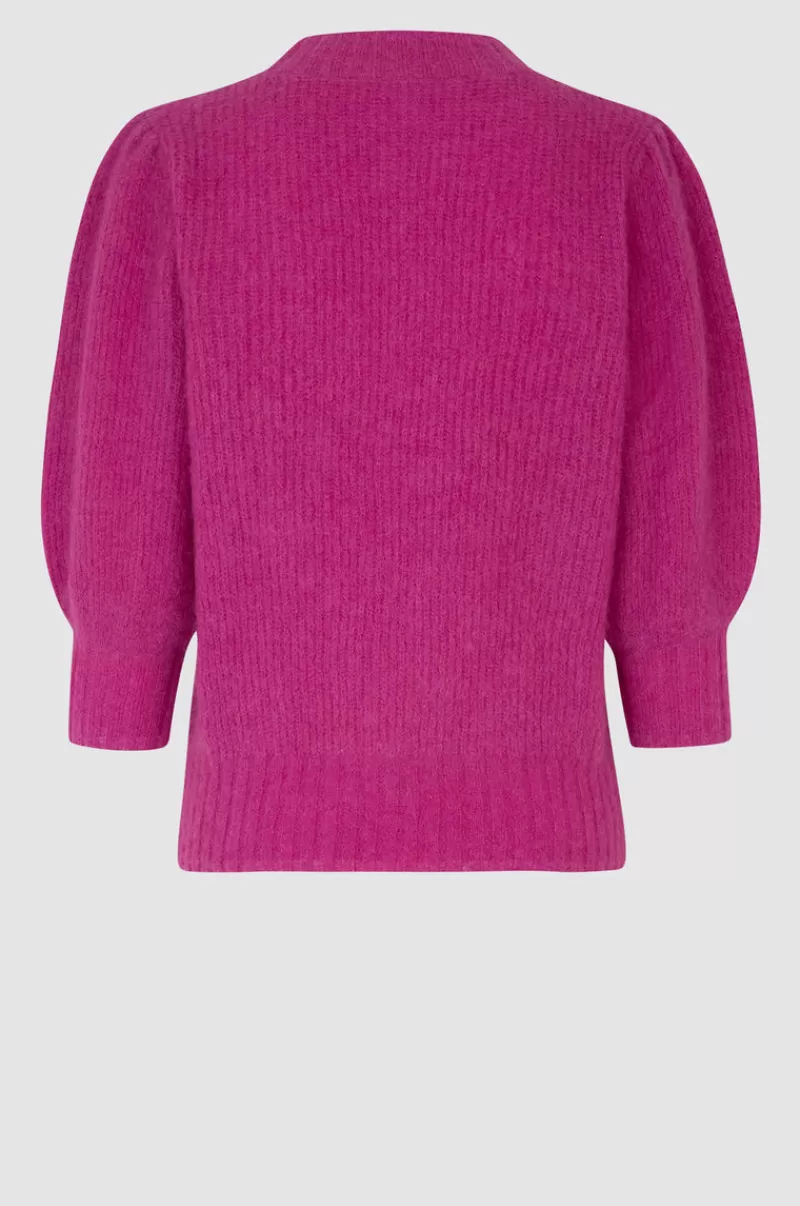 Second Female All Products | Brooky Knit Puff Ss Meadow Mauve