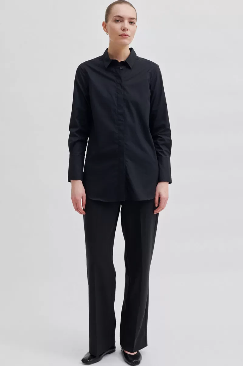 Second Female Shirts And Blouses | Larkin Ls Classic Shirt Black