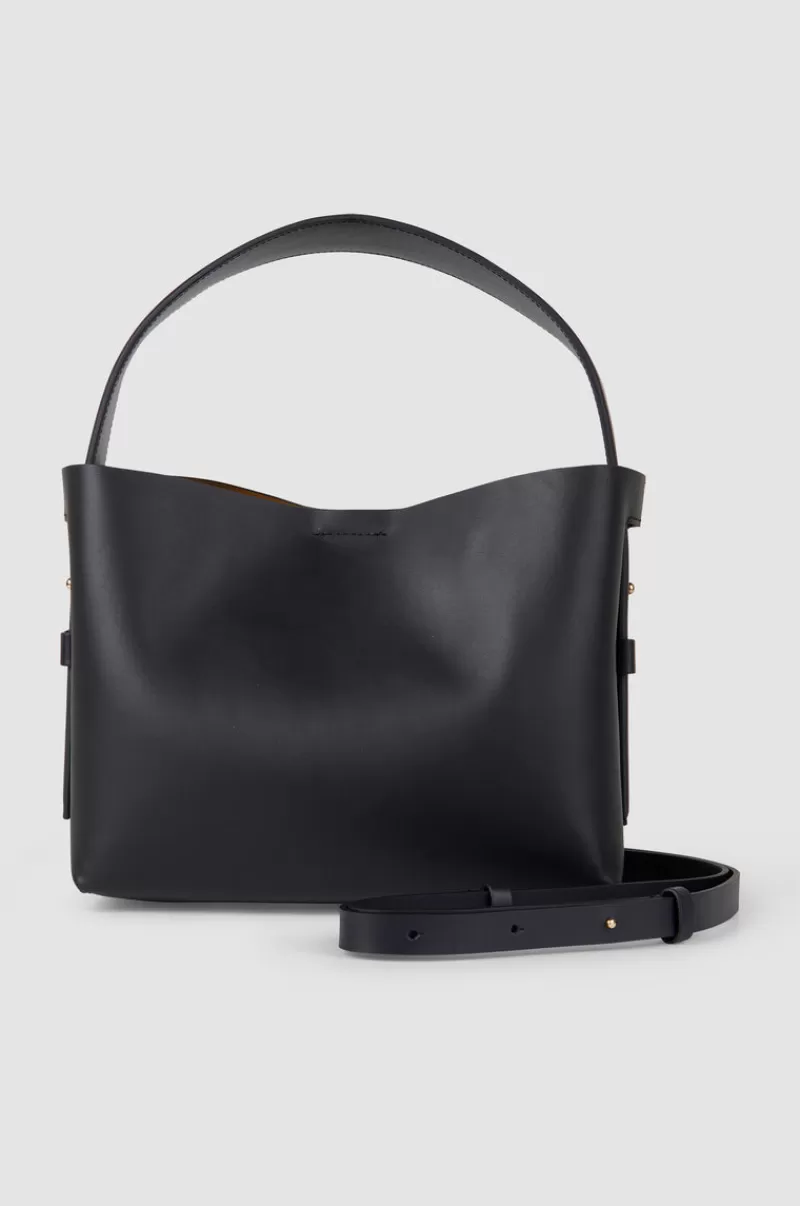 Second Female All Products | Leata Leather Bag Black