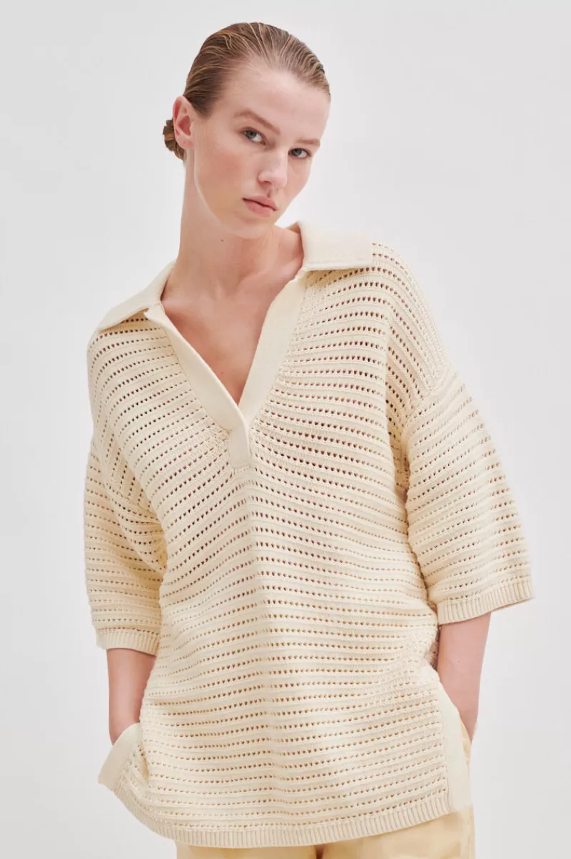 Second Female Knitwear And Cardigans | Mantova Knit Collar