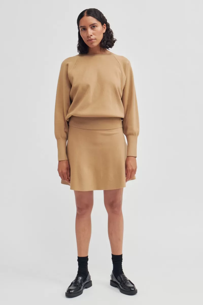 Second Female Skirts | Octavia Knit Skirt New Tobacco Brown