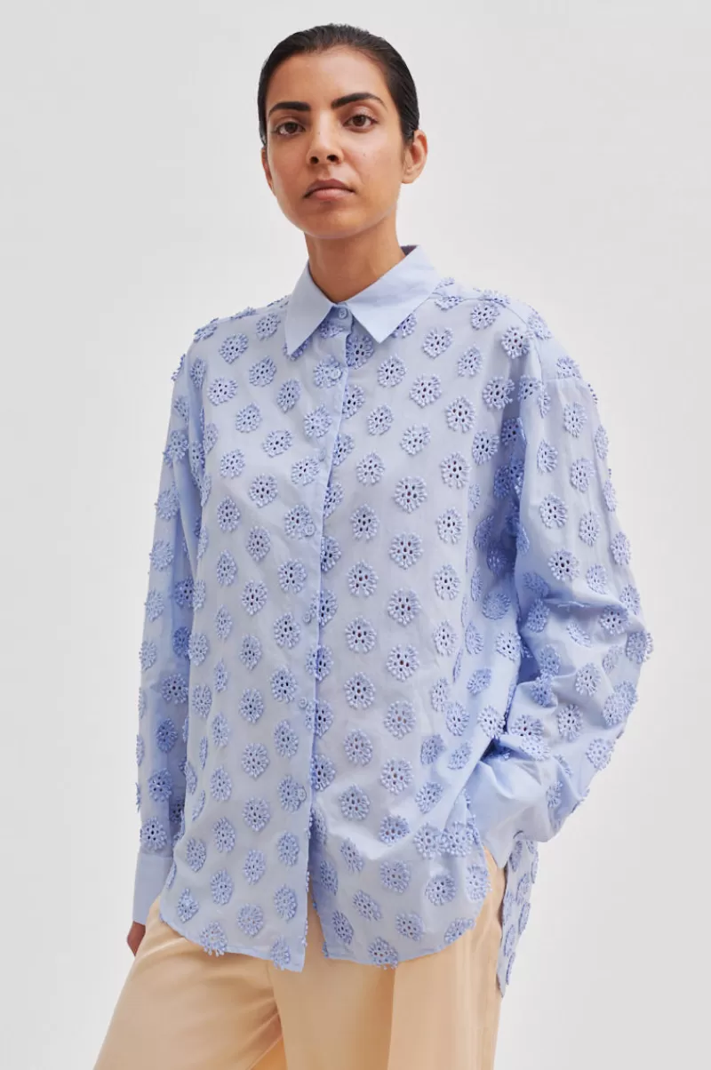 Second Female Shirts And Blouses | Taormina New Shirt Brunnera Blue