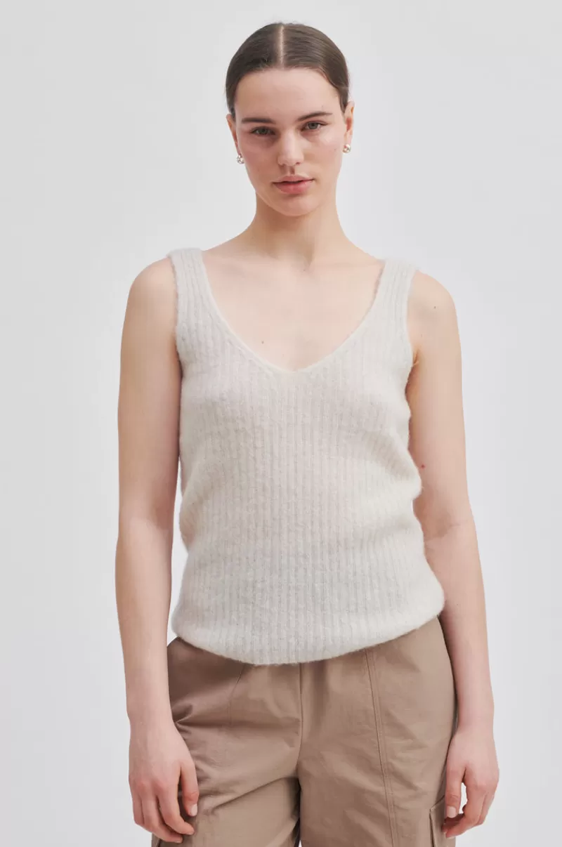 Second Female New Arrivals | Ymma Knit Top Summer Sand